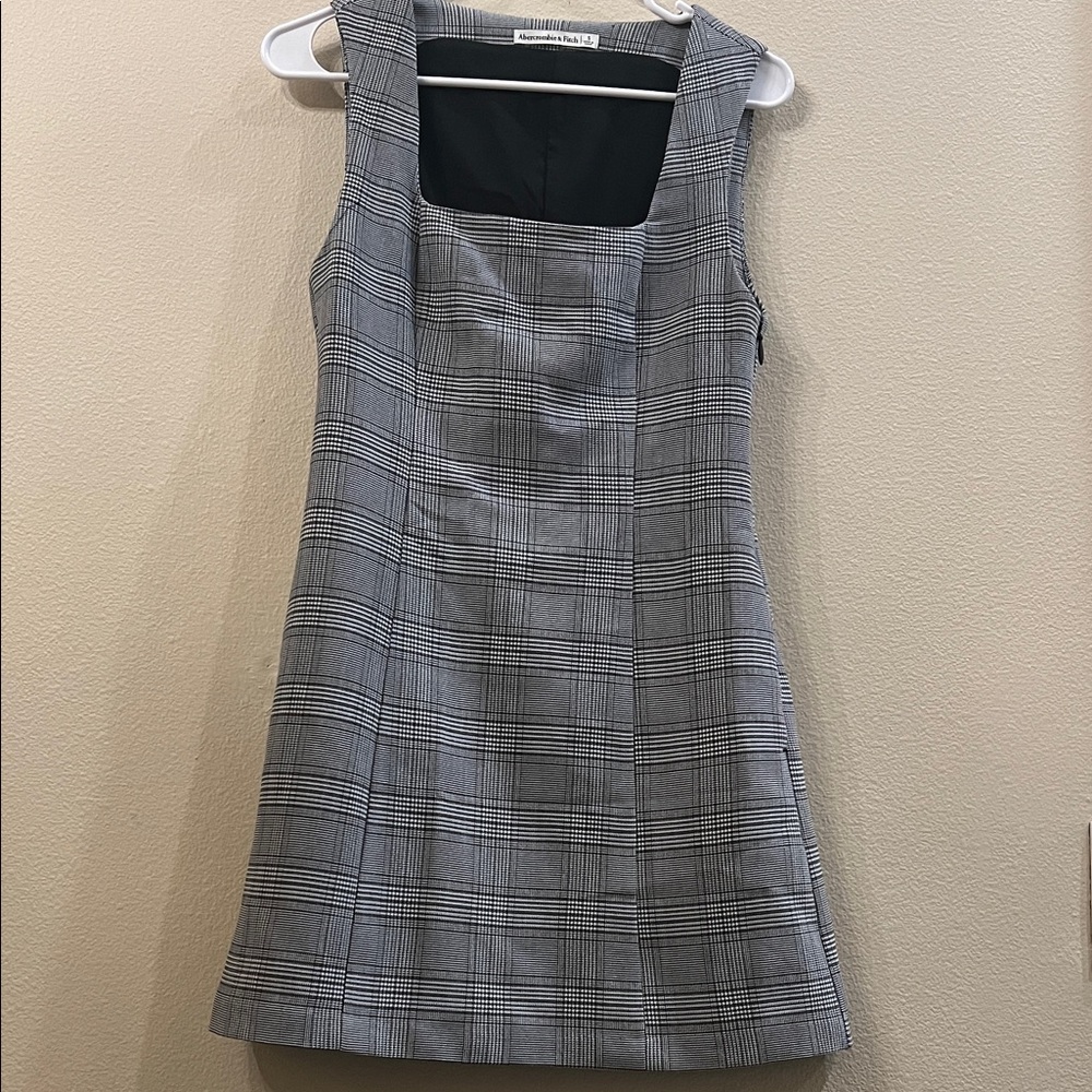 Abercrombie & Fitch Black Plaid Dress